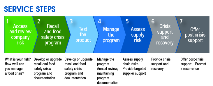 NSF Risk & Crisis Management service steps diagram